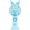 Дитячий портативний USB-вентилятор із підсвіткою Куромі блакитний (S085)