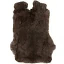 Шкурка кролика J-line натуральна 35х45 см темно-коричнева (18705)