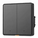 Выключатель механический Tuya RF433 EU Wi-Fi на две линии Черный 