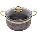 Кастрюля Brioni Royal Stone Sandstone gold антипригарная 24 см 5 л (764-040)