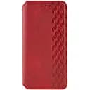 Кожаный чехол-книжка Getman Cubic (PU) для Xiaomi Redmi Note 14 4G (Int. version) Красный
