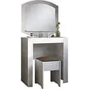 Туалетний столик Еверест Ліберті/Пуф дуб крафт білий (EVR-2632)