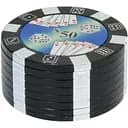 Гриндер для измельчения табака фишки для покера HL-207 Black 50 фишек (15699)