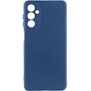 Чехол TPU GETMAN Liquid Silk Full Camera для Samsung Galaxy A24 4G Синий / Navy Blue