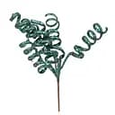 Гілка декоративна Yes! Fun Спіралі, 21 см, бірюзова, гліттер