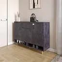 Тумба для взуття у передпокій Lion Салліван Тумба-2 Бетон темний (LION-041121)