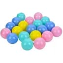 Шарики для сухого бассейна MR 1412, 20 шт. 7 см в сетке разноцветные