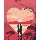 Картина по номерам Art Craft Силуэт любви 40х50 см (11066-AC)