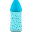 Бутылочка для кормления Suavinex Basics, 3-позиционная соска, 270 мл, синий, 2 шт. (307608/3)