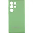 Чохол Lakshmi Silicone Cover Full Camera (AAA) with Logo для Samsung Galaxy S24 Ultra М'ятний / Mint