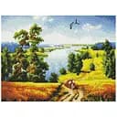 Алмазна мозаїка Rainbow Сільська дорога Art EJ1404, 40х30 см