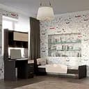 Спальня дитяча Еверест Бриз Комплект 10 (модульна - 2 елементи) венге/дуб молочний (EVR-2566)