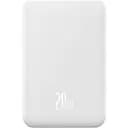 Зовнішній акумулятор Baseus Magnetic Mini 20W 20000 mAh White (PPCX150002) [113529]
