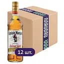 Упаковка ромового напою Captain Morgan Spiced Gold 35% 12 л (1 л х 12 шт.)