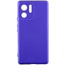 Чехол TPU GETMAN Liquid Silk Full Camera для Motorola Edge 40 Синий / Iris