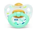 Пустушка латексна NUK Happy Kids Самоліт, ортодонтична, 18+ міс., салатовий (3952339)