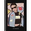 Блокнот для записей Student, А6, в клеточку, спираль, 80 л., Девушка (A6-SC-080-6087K)