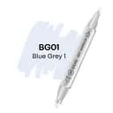 Маркер двосторонній Сіро-блакитний 1, BG01, 99IDEAS