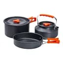 Набір туристичного посуду Lugi 3 предмети 16,5/14,5/17,5 см HP39577C