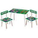 Детский столик Bambi Minecraft M 501-7 деревянный с двумя стульчиками геометрические фигуры