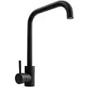 Смеситель кухонный Platinum NS02B (3008B) однорычажный поворотный из нержавеющей стали карбон (000041059)