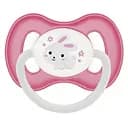Пустышка силиконовая Canpol Babies Bunny&Company Кролик, симметричная, 0-6 мес., розовый (23/268_pin)