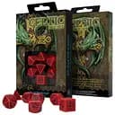Набір кубиків Celtic 3D Revised Red & black Dice Set , 7 шт. (SCER04)