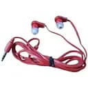 Навушники Lenovo червоні ваккумні плоскі