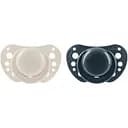 Пустышка Chicco Physioforma Air силикон 6-16 месяцев 2 шт. бежевая с синим (75033.31)
