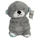 Мягкая игрушка-ночник A-Toys Сказочная выдра с функцией дыхания мелодия 30 см серая