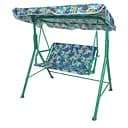 Детские садовые качели Bambi M 4019-4 с регулируемым навесом, синяя