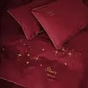 Комплект постельного белья Mirson Ranforce Elite 19-1655 Edmonda Stars Семейный 210x143x2 см хлопок красный (2200010539493)