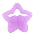 Прорезыватель силиконовый Baby Team Морские жители, фиолетовый (4008_фиолетовая_звездочка)