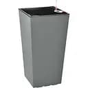 Вазон Plastkon Elise с системой автополива 20 см матовый каменный