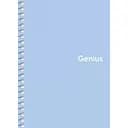 Блокнот для записів Genius, А6, в клітинку, спіраль, 80 л., блакитний (A6-080-6805K)