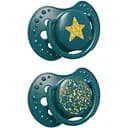 Пустышка силиконовая динамическая LOVI Stardust 18+ месяцев 2 шт. зеленая (22/895_green)