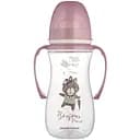 Бутылка Canpol babies PP Easystart Bonjour Paris антиколиковая с широким отверстием и ручками 300 мл розовая (35/241_pin)