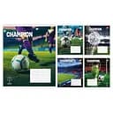 Зошити учнівські 12 аркушів клітинка Yes Champion, 25 шт. в упаковці