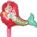 Большие гелиевые шары Русалочка, надувные фольгированные воздушные фигуры для праздника, 40x26 см