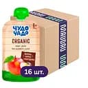 Упаковка органічного пюре Чудо-чадо Яблуко та чорна смородина без цукру 1.44 кг (90 г х 16 шт.)