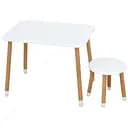 Детский столик Bambi 04-026W для творчества с табуретом 68х50см