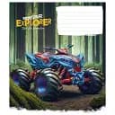 Зошит учнівський Школярик Super Monster 012-3293L-3 в лінію 12 аркушів 