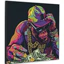 Картина по номерам Santi Деньги и стиль 40х40 см неоновые краски (955052)