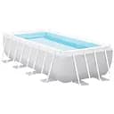 Басейн каркасний Intex 26788 NP прямокутний 400x200x100 см об'єм 6836 л фільтр-насос сходи