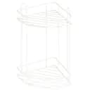 Полиця кутова Ekodeo 2-ярусна Simple біла (L3222)