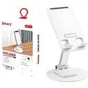 Держатель Jmary MK-59 для устройств настольный металлический с поворотом 360° белый