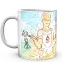 Кружка GeekLand Ванпанчмен One Punch Man Сайтама и Дженос OPM 02.28 330 мл белая