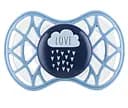 Силиконовая ортодонтическая пустышка Nuvita Air55 Cool Love, 6-12 мес., темно-синий (NV7084CB)