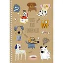 Зошит для записів Student А5, без лініювання, спіраль, 96 л., Песики (A5-SC-096-6116)