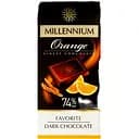 Шоколад черный Millennium с апельсиновой цедрой 74% 100 г (591903)